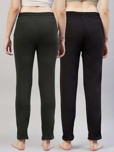 Image of BLINKIN Women Cotton Stribed Casual Style Pyjamas|Lowers With 2 Side Pockets : Ideal For Night Wear & Comfort Wear - The Ultimate Relaxed Fit Track Pants (Combo-608)