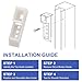 H 3837 2-3/16 in Window Channel Balance Sash Cams Top Guide, Window Track Guide Balancer Parts, Window Channel Balance Lock, Single or Double Hung Window Sash Cam, Top Mount（Pack of 10）