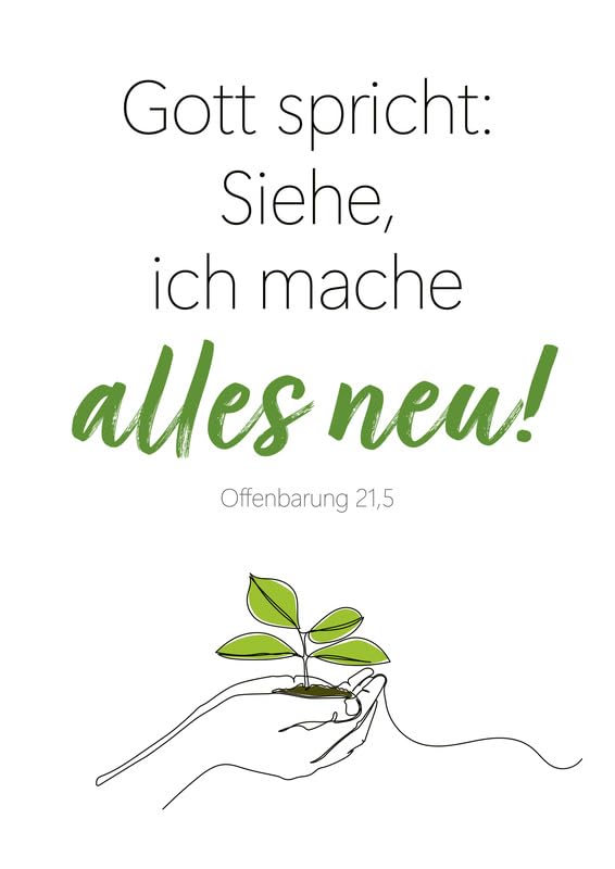 Lot de 10 cartes postales inspirantes - Renouveau et espoir