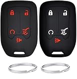 REPROTECTING Silicone Rubber Key Fob Cover Compatible with 2015-2021 Chevrolet Silverado 1500 2500...