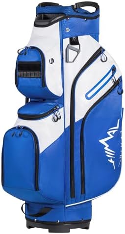 uniHimal Golf Cart Bag, 15 Way Organizer Divider Top with Handles...