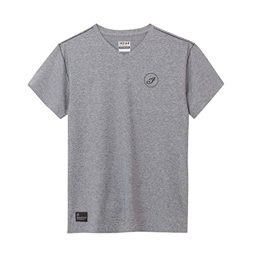 Indian Motorcycle Men's V-Neck Athlete T-Shirt, Gray