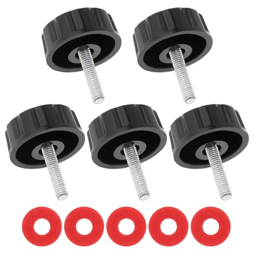 Conskyee Universal Fishing Reel Handle Screw Caps, Fishing Reel Replacement Parts for Spinning Reel Knob Crank Power Foldable Handle Grip(Pack of 5)
