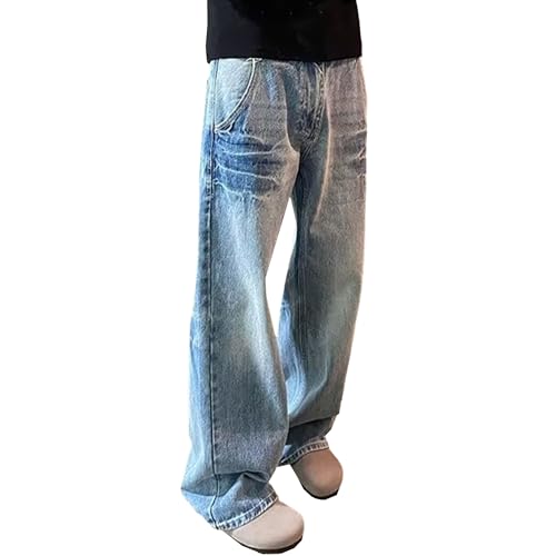 Jeans pour homme baggy uni idéal pour le skate et le streetwear