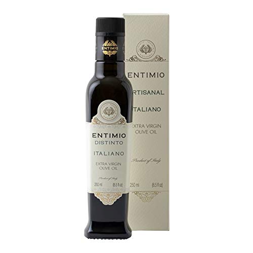 Entimio Distinto | Extra Virgin Olive Oil, New 2020 Harvest from Tuscany, Italy | High in Polyphenols, Italian Olive Oil | Early Harvest, Award Winning, No Pesticides | 8.5 fl oz