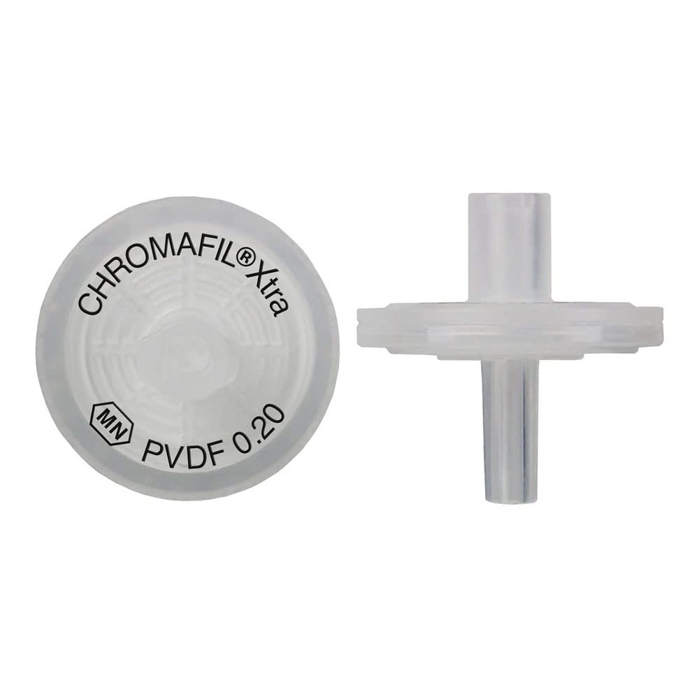 MACHEREY-NAGEL 729243 CHROMAFIL Extra PVDF Syringe Filter, Labeled, 0.2µm Pore Size, 13 mm Membrane Diameter (Pack of 100)