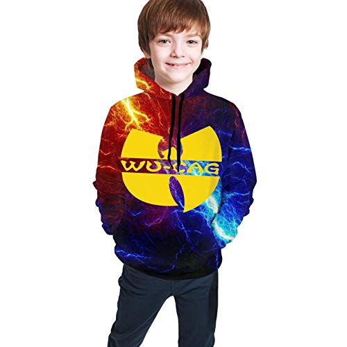 Boy's Wu_Tang Hoodies Fashion Sweatshirt for Outdoors 10-12 Years