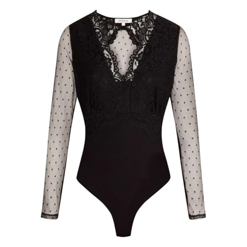Body manches longues Morgan en tissu premium ajusté et finitions soignées