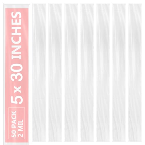 50 PCS Poly Poster Bags 5x30