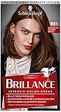 Brillance Intensiv-Color-Creme 851 Mystisches Schokobraun Stufe 3 (3 x 160 ml), dauerhafte Haarfarbe mit Diamant-Glanz-Effekt & Pflege-Conditioner, 10 Wochen Farbintensität