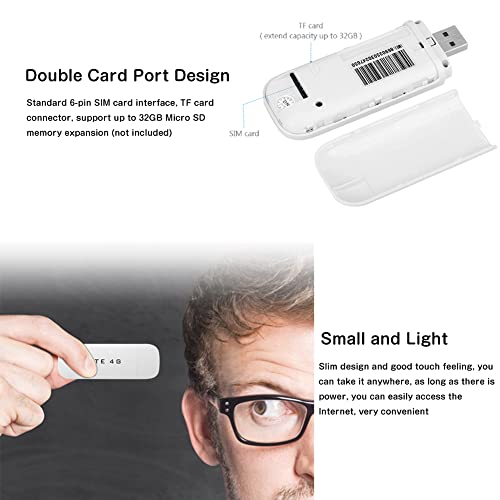Eboxer 4G Lte Usb Wifi Usb Network Adapter Portable Wifi For Laptop Desktop Pc Computer, Wireless Wifi Signal Receiver Modem Stick Mini Hotspot (With Wifi) #TOP5