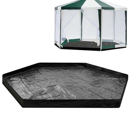 Tinideya 12.5 ft Removable Tent Footprint Mat Tarp Waterproof Camping Tent Tarp Floor for Pop Up Screen Tent, Gazebo, Hiking, Backpacking, Hammock, Beach Accessory