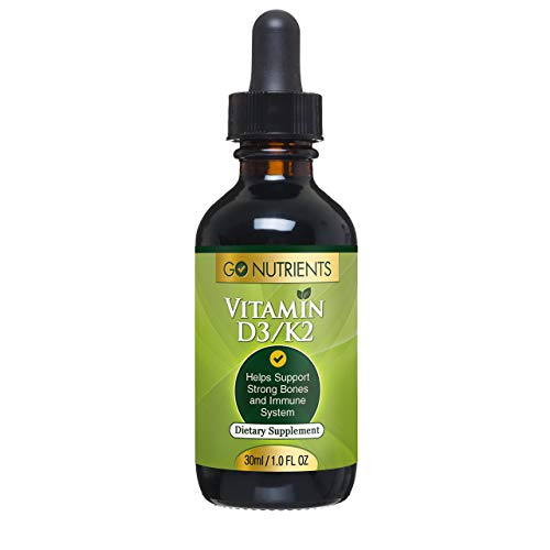 Go Nutrients Liquid Vitamin D3 Drops + Immune Booster - Combat Seasonal Stressors And Stimulate Your Immune System #TOP1