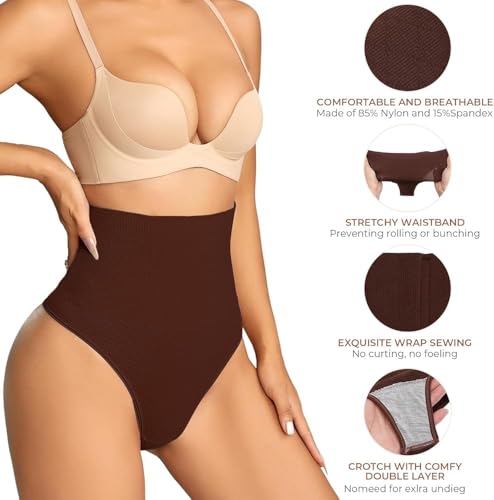 Image of Dulchany Thong Shapewear Tummy Control Underwear for Women Seamless Body Shaper Panties
