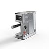 Barista Delicioso Portafilter Espresso Machine 20 Bar Touch Display Milk Frother Only 13.5 cm Wide 1.7 L Silver