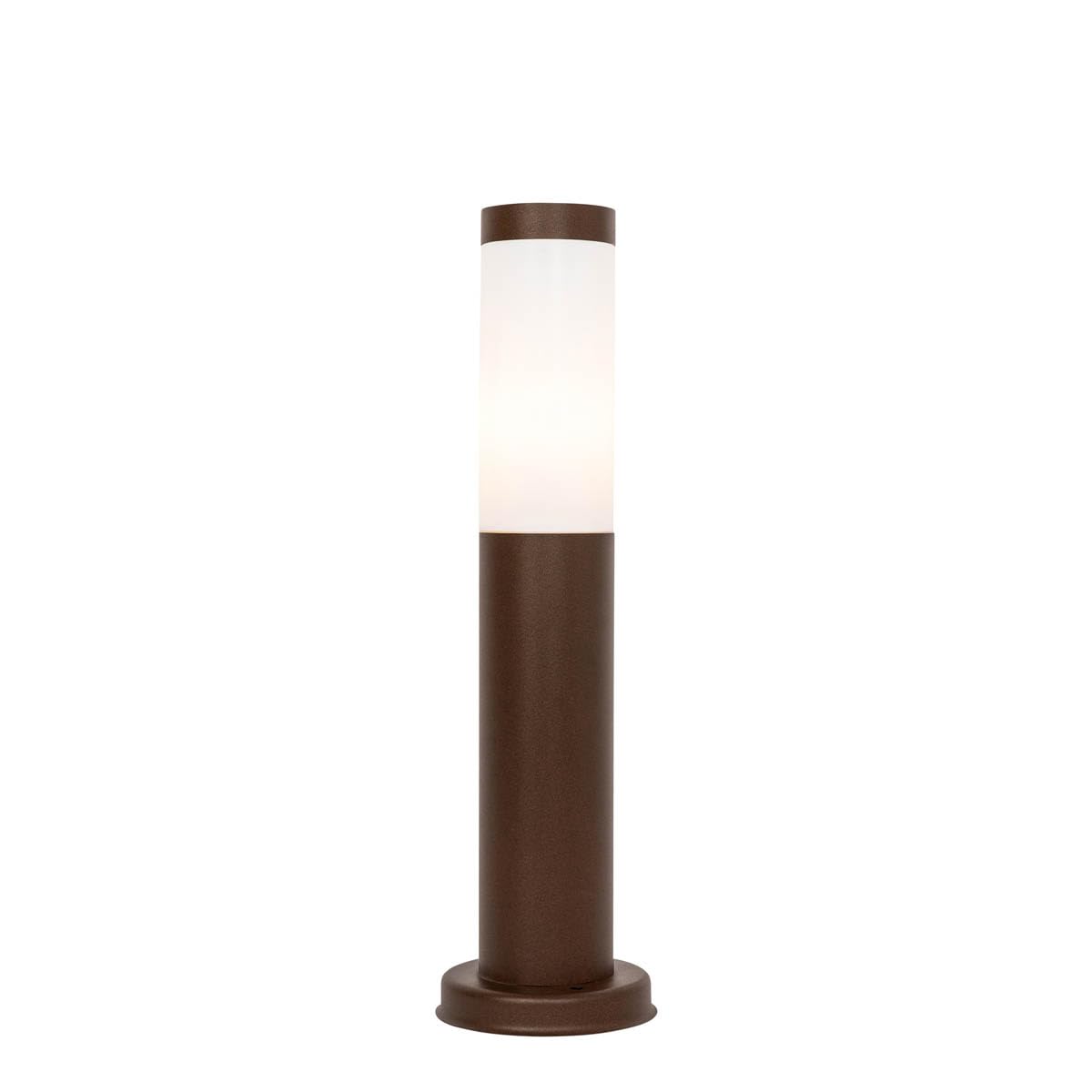 Qazqa rox - Palo da giardino Industriale - 1 luce - Ø 11.9 cm - Ruggine - Industriale - Illuminazione esterna
