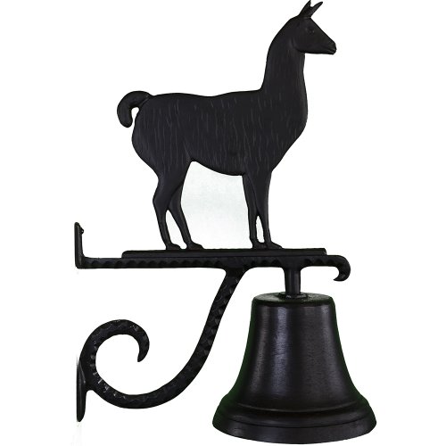 Montague Metal Products Cast Bell with Black Llama
