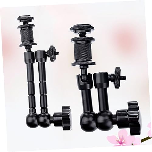 Image of Happyyami 2PCS Adjustable Articulating Arm for Camera LCD Monitor 11 Inch 7 Inch Black for Video Lighting and Photography Equipment