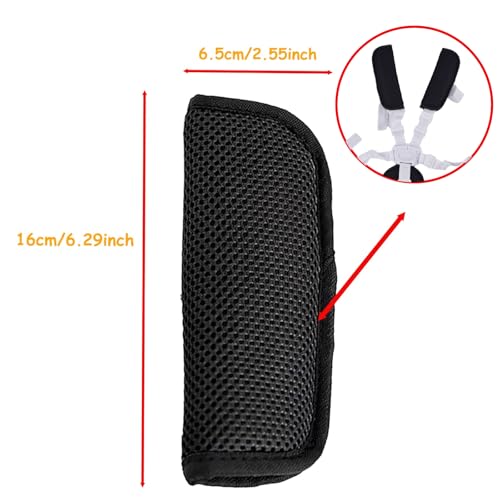 Image of 2 Pack Comfortable Seat Straps Shoulder,Universal Belt Strap Covers,Seat Belt Holder Pad for High Chairs