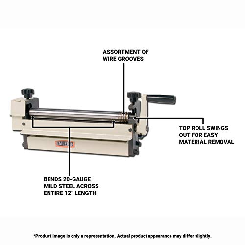 Baileigh 12-Inch Manual Slip Roll (SR-1220M) - Thumbnail 2