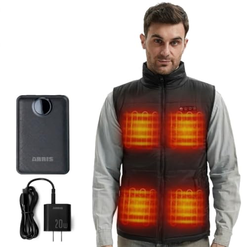 Image of ARRIS Heated Vest with Patented Size Adjustable Design For Men and Women