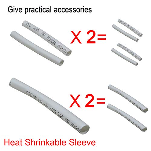 Stbtech Lamp Cord With Button Switch And Polarized Plug, Clear Extension Cord, 6 Foot, Spt-2,Give Heat Shrinkable Bushing- 2 Packs #TOP5