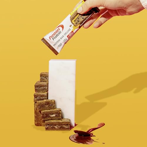 Premier Protein - Protein Bar Deluxe 40% - Chocolate Brownie - 12x50g - Low sugar - Low Carb - palmölfrei
