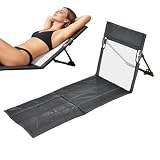 | Confort optimal par sa conception : Conçu avec un coussin de siège allongé, ce fauteuil de plage soutient les hanches jusqu'aux genoux et améliore le confort des jambes. Il diminue la fatigue pendant les longues séances de bronzage en extérieur, comme dans le jardin ou sur la terrasse.
