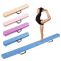 COSTWAY 240 cm zweefbalken voor kinderen, opvouwbare balansbalk