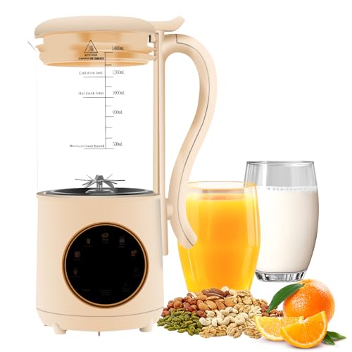 Nussmilchmaschine, 1400ml Entsafter Sojamilch Maschine mit 16...