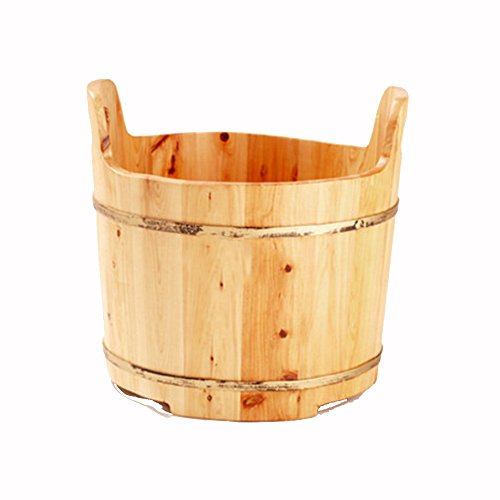 Bañera para pies de cedro con masaje y burbujas miniatura 1