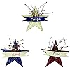 Rustic metal 3d barn star patriotic wall decor americana star with lovelaugh live july 4th country americana patriotic wall ornamentoutdoor decoration set of 3 blueredbeige  urban country home decor