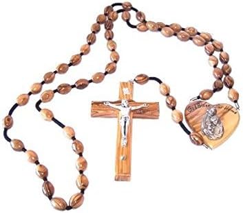 Olive Wood Wall Rosary with Certificate and Gift Box