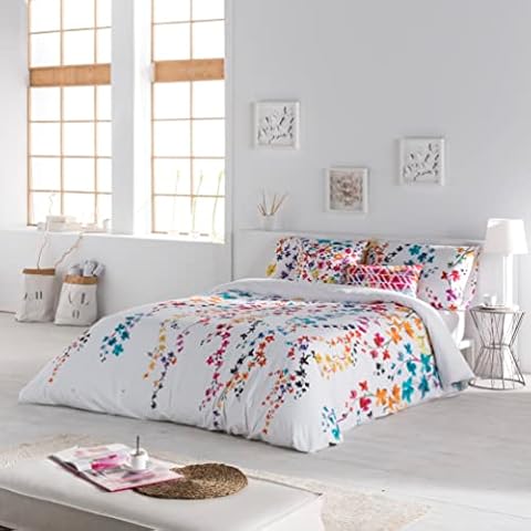 ETHERE Funda nórdica Haku Cama 135 cm, Funda edredón 220x220, 100% algodón 200 Hilos, extrasuave Cover