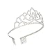 Makone Crystal Tiara Crown Headband for Wedding Prom Bridal Birthday (Style 2)
