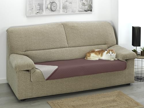 Topper pour canapé Estoralis, la solution tissu matelassé réversible pour protéger des poils - 3