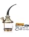 Zinc Alloy Filter Hookah Hose, JUMEIGE New Shisha Set, Shisha Gift Accessories for Filtration of Hazardous Substances (Gold)
