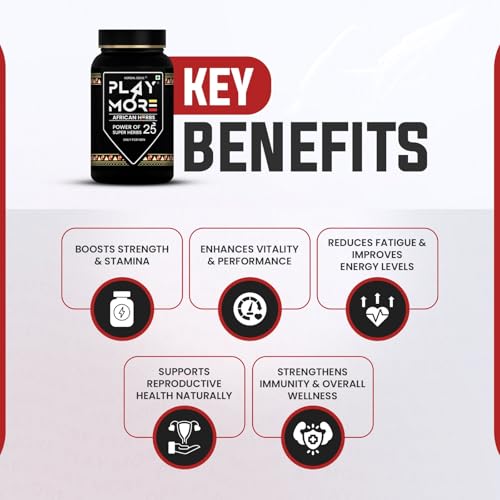 Image of PLAY MOR African Superherbs Herbal Powder | 150g Ayurvedic Wellness Blend for Vitality, Strength & Immunity | Powder for Stamina and Strength (PM-150G)