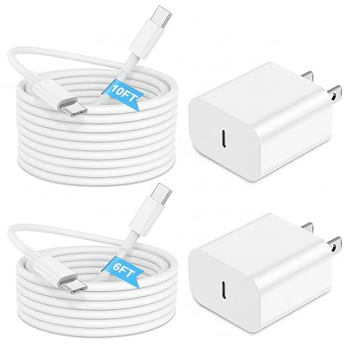 6FT+10FT Cable for iPhone 17 16 15 Charger...