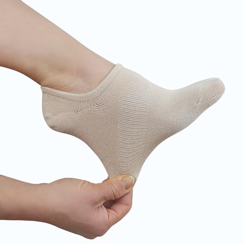 KONY Women's Cotton No Show Socks, 6 Pairs, Non-Slip, Invisible Low Cut Ankle Socks (Size 6-10)3