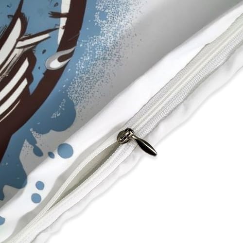Housse de couette pour grand lit réversible linge de lit 3 pièces avec fermeture éclair - 5