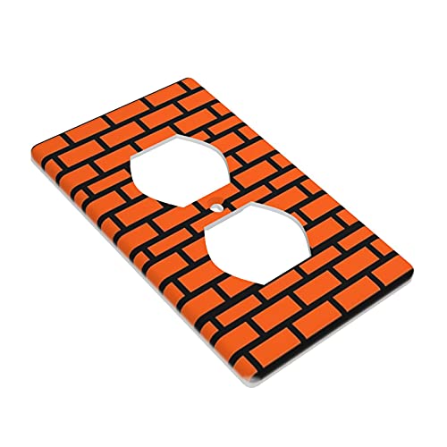 Cartoon Cute Duplex Wall Plates Electrical Outlet Covers Plates Light Switch Cover Decorative Kid Room 1-Gang 4.50" X 2.76" #TOP2