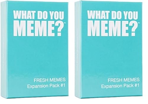 WHAT DO YOU MEME? Fresh Memes #1 Expansion Pack Designed to be Added to Core Game (Pack of 2)