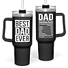 Sandjest dad gifts for dad from daughter son best dad ever tumbler with handle 40oz stainless steel insulated coffee tumbler for dad fathers day birthday christmas cup gift set with lid straw  urban country home decor