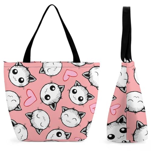Sac à main pour femme petits chats grand sac de shopping et voyage