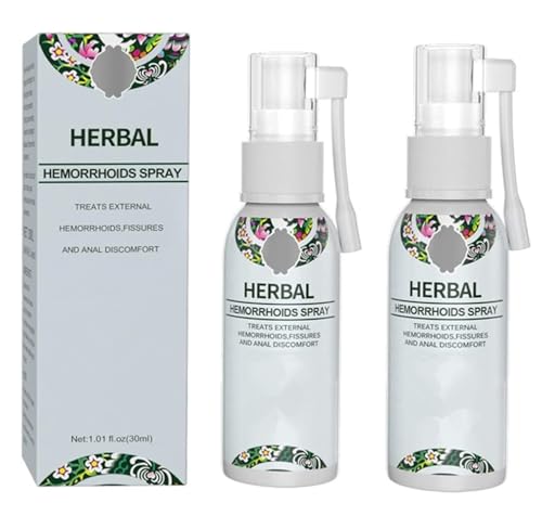 PETSBURG Herbal Hemorrhoids Spray, Natural Herbal Hemorrhoids Spray,Fast Relief of Hemorrhoids and Anal Fissures, 30ML (2)