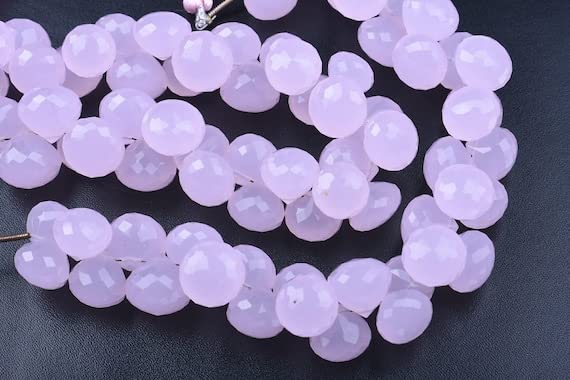 Quartz rose oignon briolette idéal pour créer des bijoux bohèmes de mariage - 2