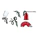 Produktbild SCHNEIDER 5-teiliges Werkzeug-Set DL-WZ-Set mit Reifenfüllmessgerät, Ausblaspistole, 4m Spiralschlauch, Farbspritzpistole und Sprühpistole