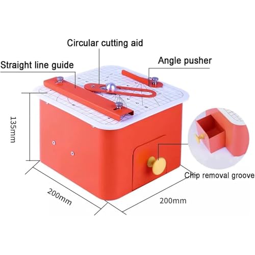 Cortadora eléctrica de cartón, Motor de 45 W, Ajuste de Grosor de 0 a 4 mm, para proyectos de Bricolaje y Manualidades, Herramienta de Corte Segura.