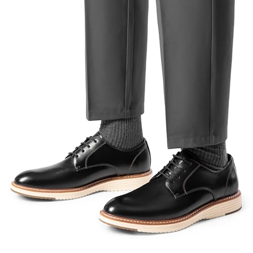 Bruno Marc Bruno Marc Men's Crossflex Casual Dress Shoes Business Formal Oxfords Sneaker,Size 10.5,Black,SBOX2417M
